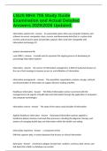 LSUS MHA 705 Study Guide Examination and Actual Detailed Answers 20252026 Updated&period;