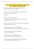 BASIC PISTOL TRAINING LESSON 1 QUESTIONS WITH CORRECT ANSWERS 2025
