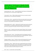 LSUS MHA 710 Exam 4 Study Guide Test Questions 2025-2026 Answered Correct Rated A&plus;&period;