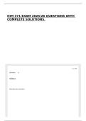 HIM 371 EXAM 2025&sol;26 QUESTIONS WITH COMPLETE SOLUTIONS&period;