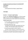 Saunders NCLEX-RN Dosage Calculation Test Bank &vert; 2025 Comprehensive Nursing Math Practice &vert; mg&sol;kg&comma; IV Flow Rates&comma; Reconstitution & Safety-Based Rationales