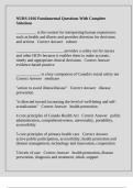 NURS-1016 Fundamental Questions With Complete Solutions