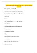 Wastewater collections 2 Quizzes & 100&percnt; Correct Answers