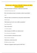 Wastewater collections GRADE 1 Quizzes & 100&percnt; Correct Answers