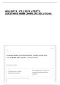 WGU D774 - PA &vert; 2025 UPDATE &vert; QUESTIONS WITH COMPLETE SOLUTIONS&period;