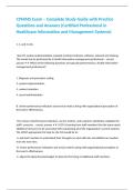 CPHIMS Exam &ndash; Complete Study Guide with Practice Questions and Answers &lpar;Certified Professional in Healthcare Information and Management Systems&rpar;