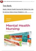 Full Test Bank &ndash; Neeb&rsquo;s Mental Health Nursing&comma; 6th Edition by Gorman & Anwar&comma; Chapters 1&ndash;22