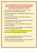 ATI PN FUNDAMENTALS LATEST TEST BANK 2025&sol;  2026 REAL EXAM 300&plus; QUESTIONS AND CORRECT  ANSWERS AGRADE&vert;&vert;NEWEST EXAM&excl;&excl;&excl; 