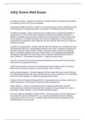 ASQ Green Belt Exam Questions and Answers Fully Solved