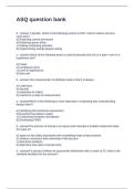ASQ question bank questions and answers
