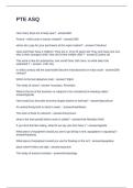 PTE ASQ QUESTIONS WITH CORRECT ANSWERS 2025