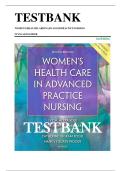 Women's Health Care in Advanced Practice Nursing 2nd Edition Alexander Test Bank