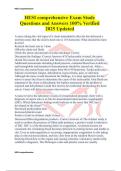 HESI comprehensive Exam Study Questions and Answers 100&percnt; Verified 2025 Updated