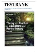 TESTBANK-THEORY AND PRACTICE OF COUNSELING AND PSYCHOTHERAPY&vert;ALL CHAPTERS 1-16 COVERED GLOBAL EDITION 11TH EDITION &lpar;GERALD COREY&comma;2023&rpar;