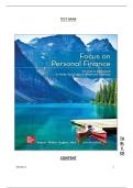 Full Test Bank &ndash; Focus on Personal Finance &lpar;7th Edition&rpar;&comma; Chapters 1&ndash;14