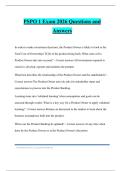 PSPO 1 Exam 2026 Questions and Answers
