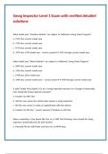 Smog Inspector Level 1 Exam with verified detailed solutions 