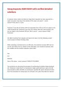 Smog Inspector BAR EXAM with verified detailed solutions 
