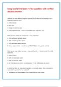 Smog level 2 Final Exam review questions with verified detailed answers 