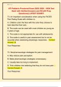 ATI Pediatric Proctored Exam 2025&sol; 2026 &ndash; NGN Test  Bank with Verified Answers and NCLEX Prep  Questions&vert;&vert; LATEST EXAM&excl;&excl;&excl; 
