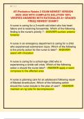 ATI Pediatrics Retake 2 EXAM NEWEST VERSION  2025&sol; 2026 WITH COMPLETE SOLUTION 100&percnt;  VERIFIED ANSWERS WITH RATIONALES A&plus; GRADED  FREE&vert;&vert; NEWEST EXAM&excl;&excl;&excl;