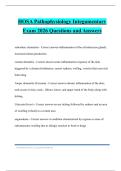 HOSA Pathophysiology Integumentary Exam 2026 Questions and Answers