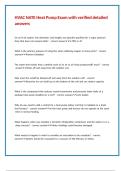 HVAC NATE Heat Pump Exam with verified detailed answers 