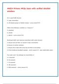 ANZCA Primary MCQs Exam with verified detailed solutions