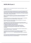 NURS 684 Exam 3 Questions and Answers 2025