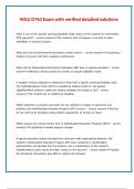 WGU D762 Exam with verified detailed solutions