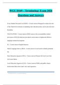 WGU D169 &ndash; Terminology Exam 2026 Questions and Answers
