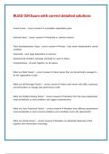 BUAD 304 Exam with correct detailed solutions