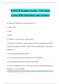 NMTCB Practice Exam - New book Exam 2026 Questions and Answers