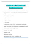 NMTCB MOCK EXAM Qs 2026 Questions and Answers