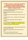 ATI MEDICAL SURGICAL PROCTORED CMS NEWEST  2025&sol; 2026 ACTUAL EXAM COMPLETE 100  QUESTIONS AND CORRECT DETAILED ANSWERS  WITH RATIONALES &lpar;VERIFIED ANSWERS&rpar; &vert;ALREADY  GRADED A&plus;&vert;&vert;NEWEST EXAM&excl;&excl;&excl;