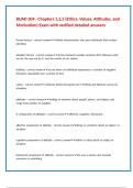 BUAD 304 - Chapters 1&comma;2&comma;5 &lpar;Ethics&comma; Values&comma; Attitudes&comma; and Motivation&rpar; Exam with verified detailed answers 