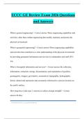 ECCC GE Review Exam 2026 Questions and Answers