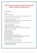 NR574 FINAL EXAM&comma; Week 1 content GI-GU emergencies questions with precise detailed answers 
