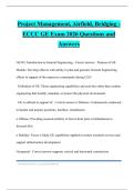Project Management&comma; Airfield&comma; Bridging - ECCC GE Exam 2026 Questions and Answers