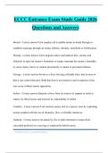 ECCC Entrance Exam Study Guide 2026 Questions and Answers