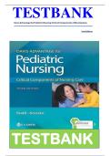 Test Bank for Davis Advantage for Pediatric Nursing&colon; Critical Components of Nursing Care&comma; 3rd Edition by Kathryn Rudd &vert; All Chapters &vert; COMPLETE GUIDE A&plus;