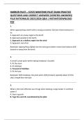 HARBOR PILOT &ndash; STATE MARITIME PILOT EXAM PRACTICE  QUESTIONS AND CORRECT ANSWERS &lpar;VERIFIED ANSWERS&rpar;  PLUS RATIONALES 2025&vert;2026 Q&A &vert; INSTANTDOWNLOAD  PDF 