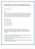 NURS 618 Exam 1 with verified detailed solutions
