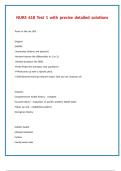 NURS 618 Test 1 with precise detailed solutions