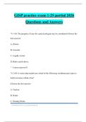 GISP practice exam 1-25 partial 2026 Questions and Answers