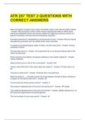 ATR 257 TEST 2 QUESTIONS WITH CORRECT ANSWERS 