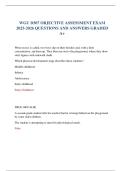 WGU D307 OBJECTIVE ASSESSMENT EXAM 2025-2026 QUESTIONS AND ANSWERS GRADED A&plus;