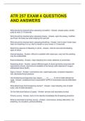 ATR 257 EXAM 4 QUESTIONS AND ANSWERS 