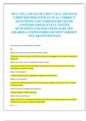 BYU CELL 220 EXAM 2 &sol;BYU CELL 220 EXAM  2 PREP 2025&sol;2026 WITH ACTUAL CORRECT  QUESTIONS AND VERIFIED DETAILED  ANSWERS &vert;FREQUENTLY TESTED  QUESTIONS AND SOLUTION&vert;ALREADY  GRADED A&plus;&vert;NEWEST&vert;BRAND NEW VERSION  &excl;&excl;&vert;GUARANTEED PASS