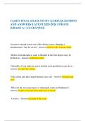 CLEET FINAL EXAM STUDY GUIDE QUESTIONS AND ANSWERS LATEST 2025-2026 UPDATE &vert;GRADE A&plus; GUARANTEE